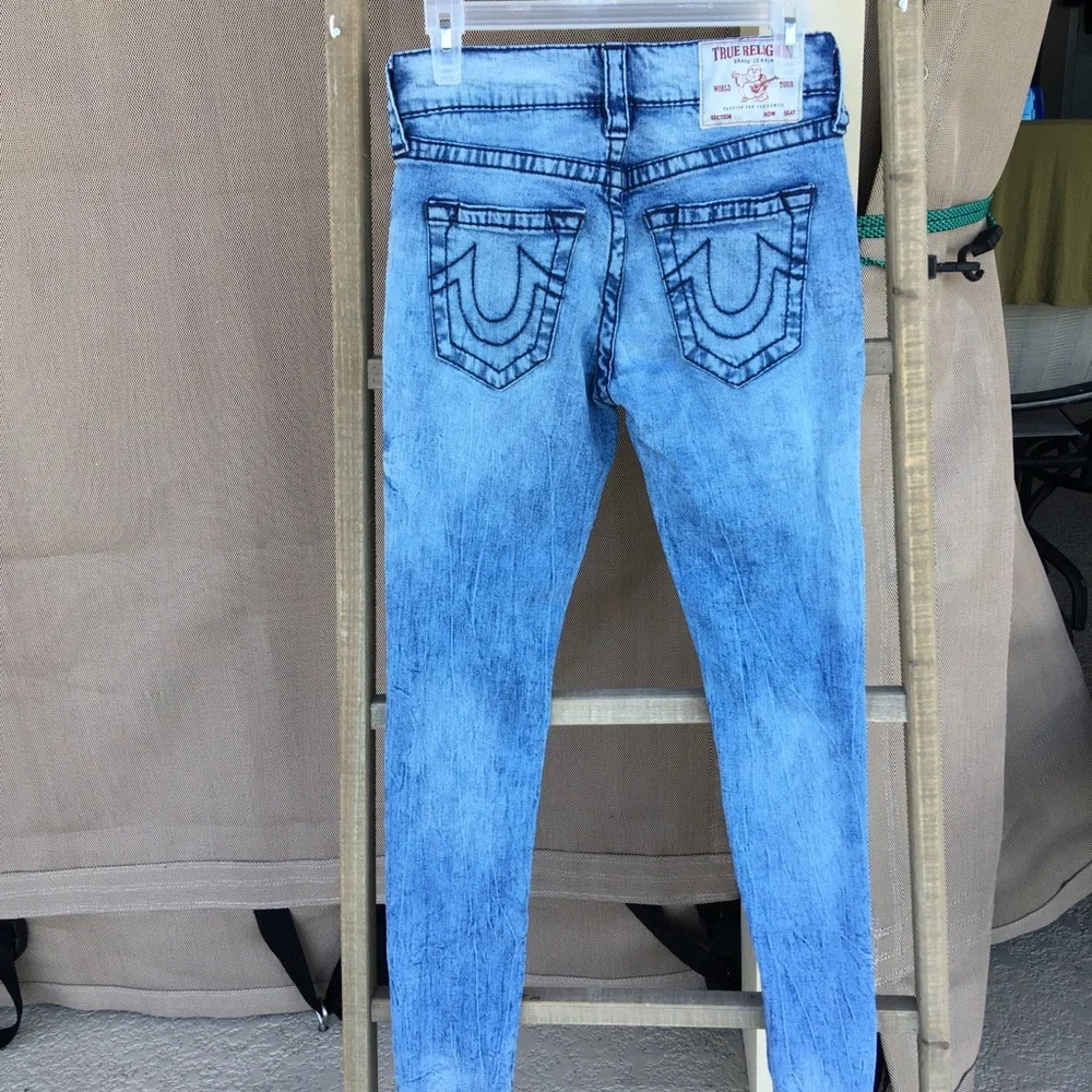 True Religion Rocco Skinny Distressed Trendy Grunge Y2K SZ 28